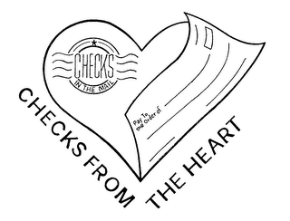 CHECKS FROM THE HEART CHECKS IN THE MAIL PAY TO THE ORDER OF