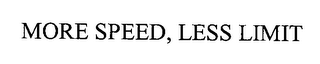 MORE SPEED, LESS LIMIT