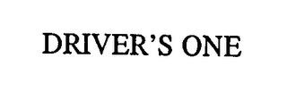 DRIVER'S ONE