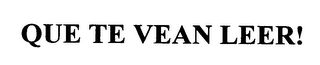 QUE TE VEAN LEER!