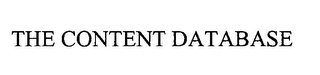 THE CONTENT DATABASE