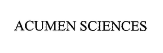 ACUMEN SCIENCES