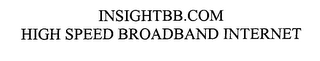 INSIGHTBB.COM HIGH SPEED BROADBAND INTERNET