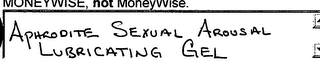 APHRODITE SEXUAL AROUSAL LUBRICATING GEL