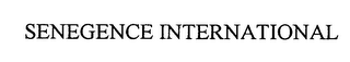 SENEGENCE INTERNATIONAL