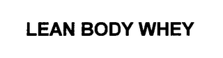 LEAN BODY WHEY