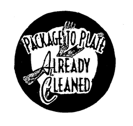 PACKAGE TO PLATE ALREADY CLEANED