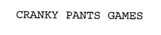 CRANKY PANTS GAMES