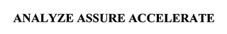 ANALYZE ASSURE ACCELERATE