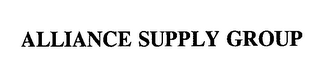 ALLIANCE SUPPLY GROUP