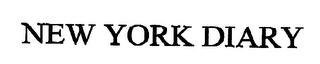 NEW YORK DIARY