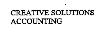 CREATIVE SOLUTIONS ACCOUNTING