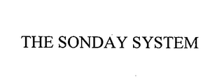 THE SONDAY SYSTEM