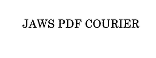 JAWS PDF COURIER
