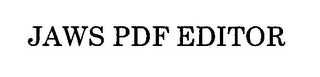 JAWS PDF EDITOR