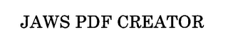JAWS PDF CREATOR