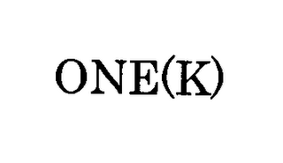 ONE(K)