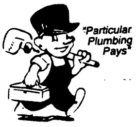 "PARTICULAR PLUMBING PAYS"