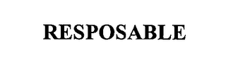 RESPOSABLE