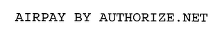 AIRPAY BY AUTHORIZE.NET