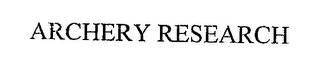 ARCHERY RESEARCH