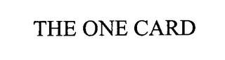 THE ONE CARD