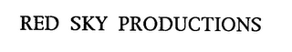 RED SKY PRODUCTIONS