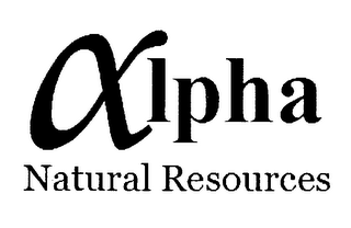 ALPHA NATURAL RESOURCES