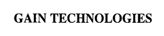 GAIN TECHNOLOGIES