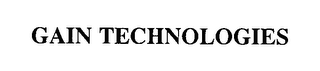 GAIN TECHNOLOGIES