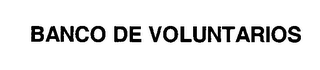 BANCO DE VOLUNTARIOS