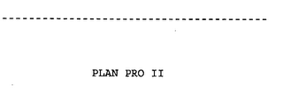 PLAN PRO II