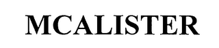 MCALISTER