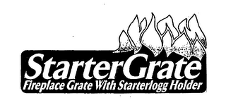 STARTER GRATE FIREPLACE GRATE WITH STARTERLOGG HOLDER