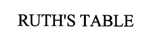 RUTH'S TABLE