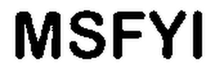 MSFYI