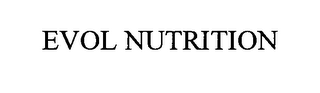 EVOL NUTRITION