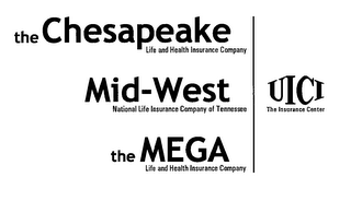 THE CHESAPEAKE LIFE AND HEALTH INSURANCE COMPANY MID-WEST NATIONAL LIFE INSURANCE COMPANY OF TENNESSEE THE MEGA LIFE AND HEALTH INSURANCE COMPANY UICI THE INSURANCE CENTER