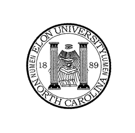 NUMEN ELON UNIVERSITY LUMEN NORTH CAROLINA 1889