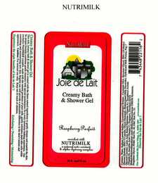 NUTRIMILK NUTRIBATH JOIE DE LAIT CREAMY BATH & SHOWER GEL RASPBERRY PARFAIT ENRICH WITH NUTRIMILK A NATURAL ANTI-OXIDANT & ALPHA-HYDROXY COMPLEX