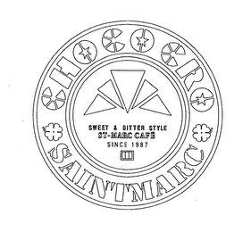 CHOCO CRO SAINTMARC SWEET & BITTER STYLE ST-MARC CAFE SINCE 1987