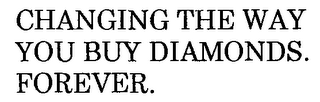 CHANGING THE WAY YOU BUY DIAMONDS. FOREVER.