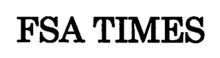 FSA TIMES