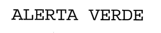 ALERTA VERDE