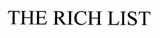 RICH LIST