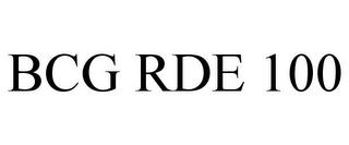 BCG RDE 100