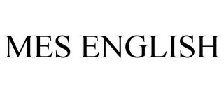 MES ENGLISH
