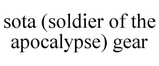 SOTA (SOLDIER OF THE APOCALYPSE) GEAR