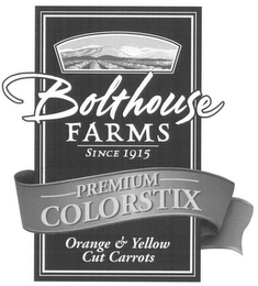 BOLTHOUSE FARMS SINCE 1915 PREMIUM COLORSTIX ORANGE & YELLOW CUT CARROTS