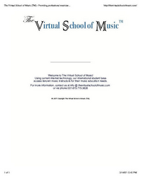 THE VIRTUAL SCHOOL OF MUSIC
